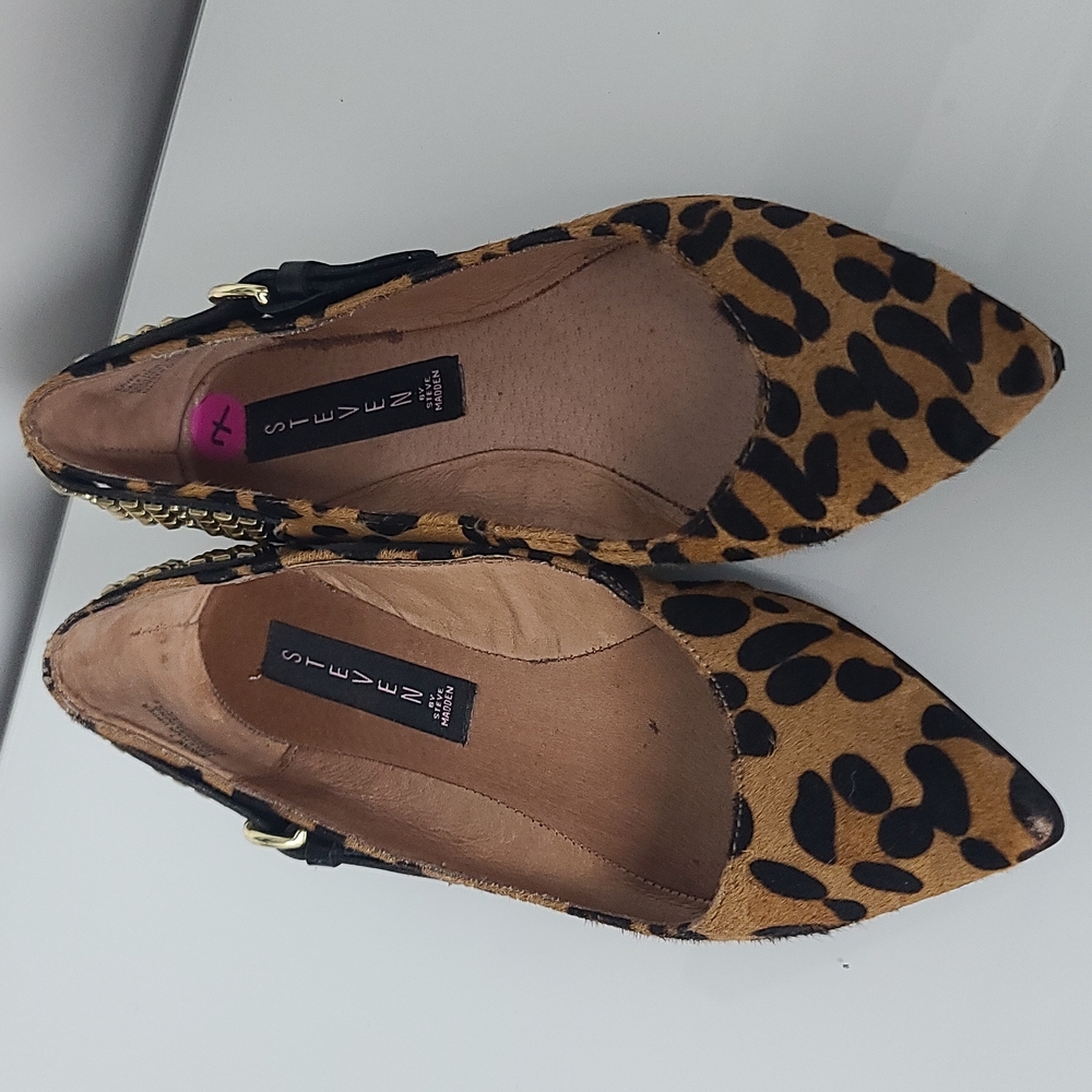 Steve Madden Eavan Size 7 Leopard Cheetah Print F… - image 4